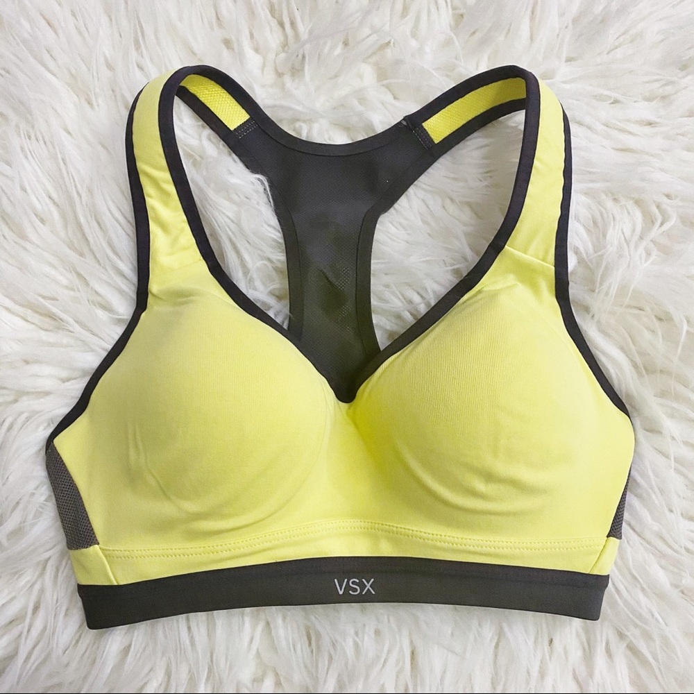VSX Sport Bra Yellow & Grey Size 32C